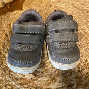 Gray Kids Shoes with Velcro Straps StrideRite